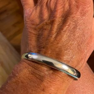 925 Sterling cuff bracelet heavy in weight